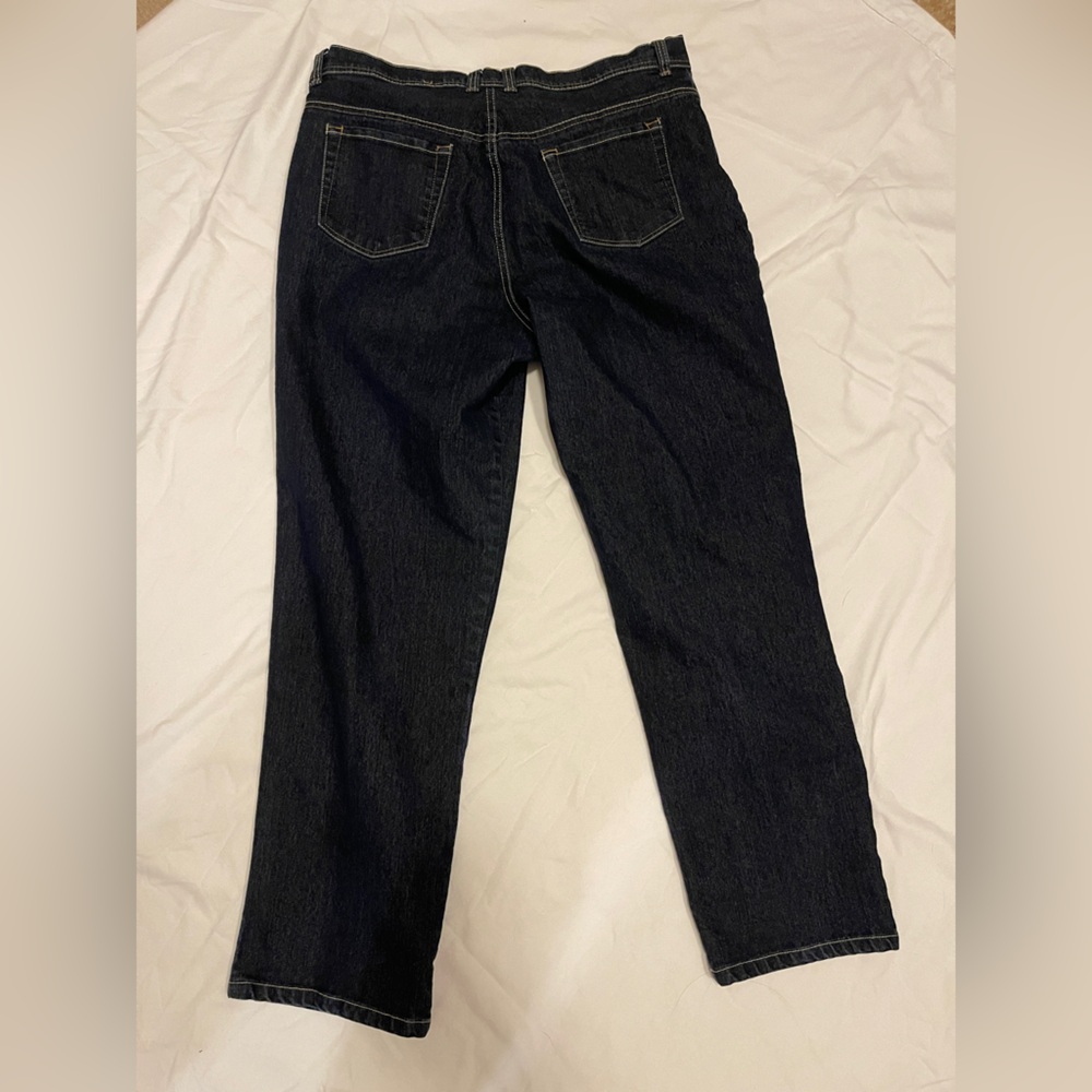 Gloria Vanderbilt Dark‎ Blue Straight Leg Jeans Size 16 - Picture 10 of 12